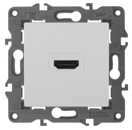 Розетка HDMI без рамки Эра Elegance 1-м. белый картинка